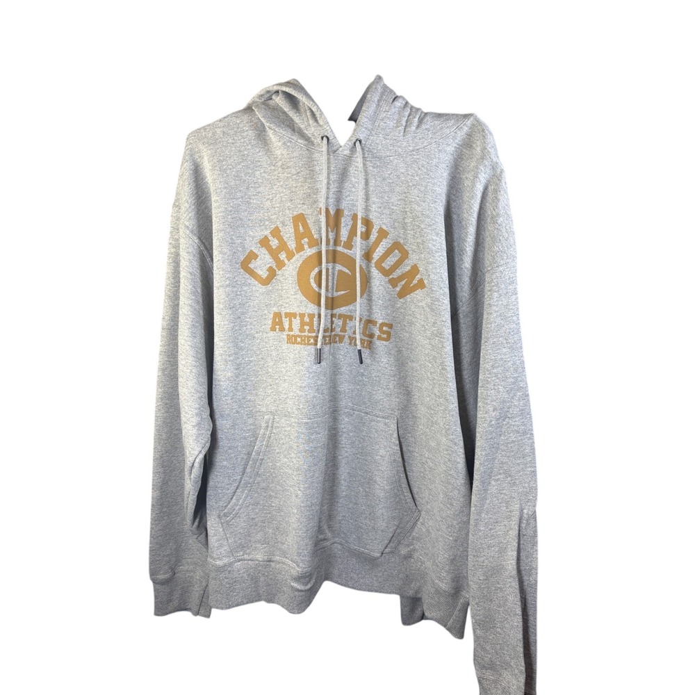 Champion Athletics Rochester New York Hoodie Mens XXL Gray Graphic Pullover